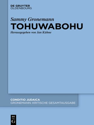 cover image of Tohuwabohu